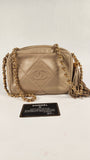 Chanel Beige Lambskin Mini Camera Bag - 3147