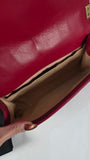 Chanel Boy Medium Red Leather Chain Shoulder Bag - 3212