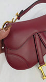 Christian Dior Red Leather Saddle Hand Bag - 3283