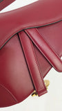 Christian Dior Red Leather Saddle Hand Bag - 3283