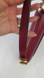 Christian Dior Red Leather Saddle Hand Bag - 3283