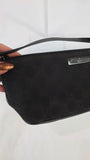 Gucci GG Brown/Black Canvas Boat Shoulder Bag - 3277