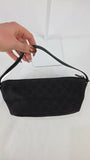 Gucci GG Brown/Black Canvas Boat Shoulder Bag - 3277