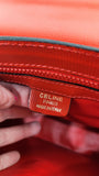 Celine Red Leather Shoulder Bag - 3370