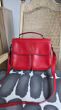 Celine Red Leather Shoulder Bag - 3370
