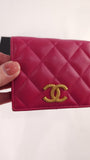 Chanel Pink Lambskin Compact Wallet - 3488