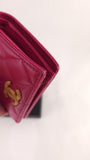Chanel Pink Lambskin Compact Wallet - 3488