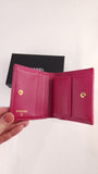Chanel Pink Lambskin Compact Wallet - 3488