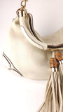 Gucci Ivory Leather Indy Babouska Hobo Bag - G0442