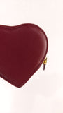 Salvatore Ferragamo Red Leather Heart Coin Purse - 3513