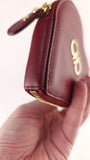 Salvatore Ferragamo Red Leather Heart Coin Purse - 3513