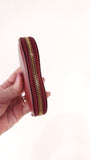 Salvatore Ferragamo Red Leather Heart Coin Purse - 3513