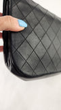Chanel Matelasse Black Lambskin Chain Shoulder Bag - 3501