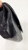 Chanel Matelasse Black Lambskin Chain Shoulder Bag - 3501