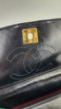 Chanel Matelasse Black Lambskin Chain Shoulder Bag - 3501