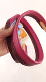 Louis Vuitton Burgandy/Pink Leather Shoulder Strap - G0456