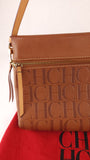 Carolina Herrera Brown Leather Shoulder Bag - G0446