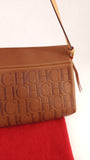 Carolina Herrera Brown Leather Shoulder Bag - G0446