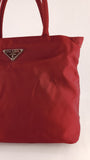 Prada Red Nylon Handbag - 3549