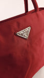 Prada Red Nylon Handbag - 3549