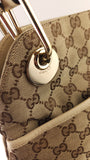 Gucci GG Beige/Brown Canvas Tote - 3573