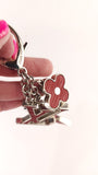 Louis Vuitton Red Epi Bijoux Sac Fleur Deux Bag Charm - 3587
