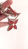Louis Vuitton Red Epi Bijoux Sac Fleur Deux Bag Charm - 3587