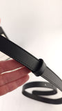 Gucci Marmont Black Leather Belt w/ Pearl GG - 3601