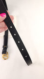 Gucci Marmont Black Leather Belt w/ Pearl GG - 3601
