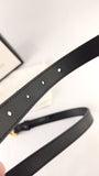 Gucci Marmont Black Leather Belt w/ Pearl GG - 3601
