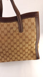 Gucci GG Brown Canvas/Leather Tote - G0508