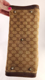 Gucci GG Brown Canvas/Leather Tote - G0508