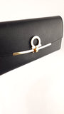 Salvatore Ferragamo Black Leather Long Wallet - 3616
