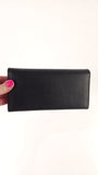 Salvatore Ferragamo Black Leather Long Wallet - 3616