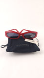 Chanel Red Thin Sunglasses - 3558
