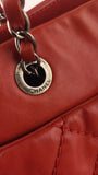 Chanel Matelasse Red Lambskin Chain Shoulder Bag - 3472