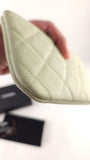 Chanel Mint Green Textured Leather Pouch - G0460