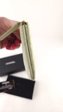 Chanel Mint Green Textured Leather Pouch - G0460