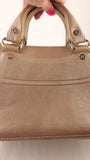 Celine Beige Metallic Leather Handbag - G0488