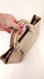 Celine Beige Metallic Leather Handbag - G0488