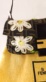 Fendi Zucca Canvas Floral Design Handbag - G0510