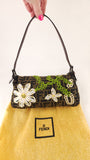 Fendi Zucca Canvas Floral Design Handbag - G0510