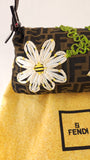 Fendi Zucca Canvas Floral Design Handbag - G0510