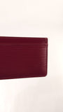 Louis Vuitton Magenta Epi Leather Card Case - 3634
