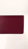 Louis Vuitton Magenta Epi Leather Card Case - 3634