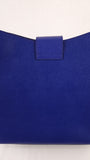 Celine Blue Leather Square Shoulder Bag - G0579
