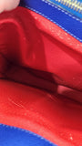 Celine Blue Leather Square Shoulder Bag - G0579