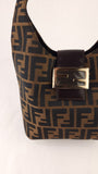 Fendi Zucca Brown Canvas Mamma Bucket Bag - G0570