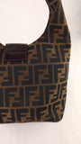 Fendi Zucca Brown Canvas Mamma Bucket Bag - G0570
