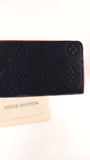 Louis Vuitton Clemence Navy/Red Long Wallet - G0546
